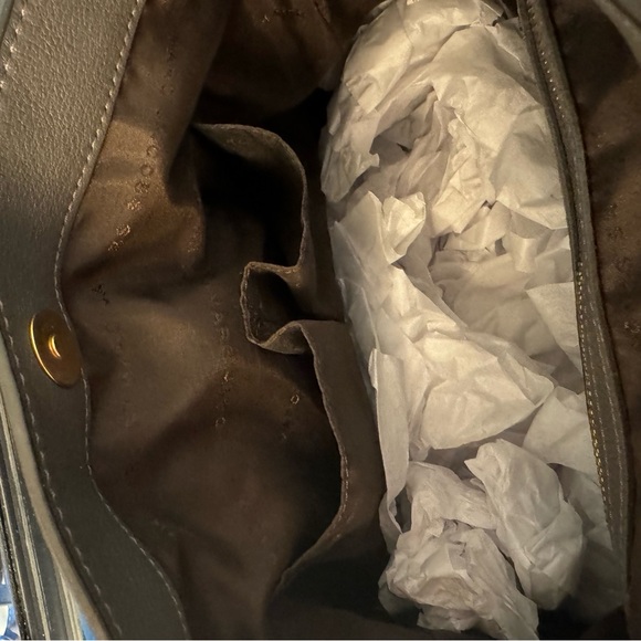 Marc by Marc Jacobs women’s crossbody leather hobo bag purse blue gray gold - Picture 9 of 15